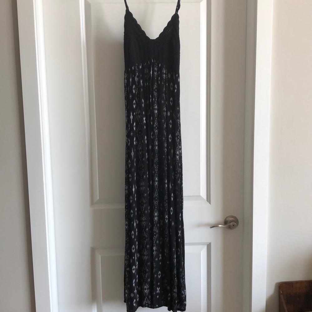 Boho maxi dress - black